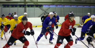 Latvijas U20 hokeja izlases treniņš