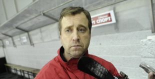 Hokeja izlases pēdējais treniņš pirms došanās uz Franciju