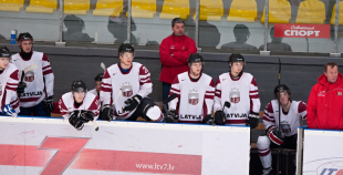 Latvijas U20 izlase pēdējā spēlē pirms PČ izcīna uzvaru