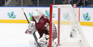 Latvijas izlase izcīna punktu pret Slovākiju un saglabā izredzes uz 1/4 finālu