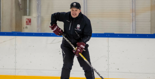 FOTO: Latvijas U-18 hokeja izlases treniņš