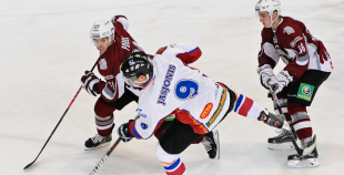 Foto: "Dinamo Juniors" piekāpjas Jelgavas HK "Zemgale/LLU"