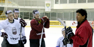 2013 Latvijas izlases pirmais treniņš pirms spēlēm ar Krieviju