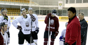 2013 Latvijas izlases pirmais treniņš pirms spēlēm ar Krieviju