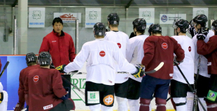 2013 Latvijas izlases pirmais treniņš pirms spēlēm ar Krieviju