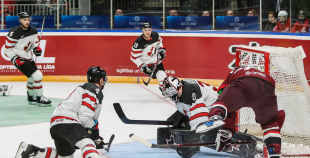 FOTO: Latvija - Kanāda 0:2 