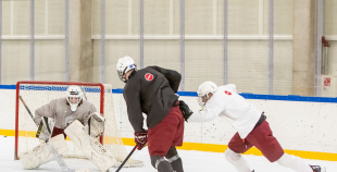 FOTO: Latvijas U-18 hokeja izlases treniņš
