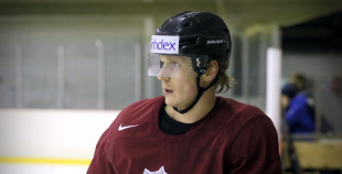 Latvijas valstvienības pirmais koptreniņš