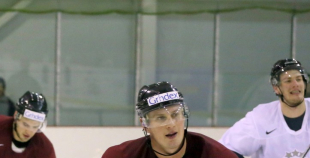 Latvijas valstvienības pirmais koptreniņš