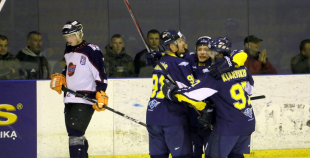 1. finālspēle: HK Kurbads - HS Rīga/Prizma 10:2