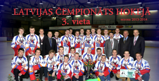 HK "Zemgale/LLU" hokejistiem pasniedz medaļas par 3. vietu