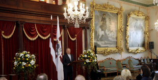 Latvijas hokeja izlases pieņemšana pie Valsts prezidenta