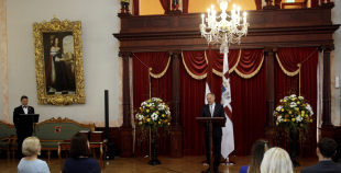 Latvijas hokeja izlases pieņemšana pie Valsts prezidenta