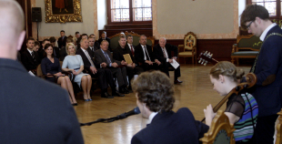 Latvijas hokeja izlases pieņemšana pie Valsts prezidenta