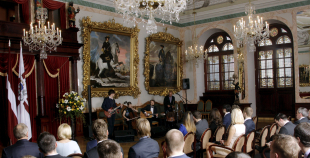 Latvijas hokeja izlases pieņemšana pie Valsts prezidenta