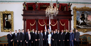 Latvijas hokeja izlases pieņemšana pie Valsts prezidenta