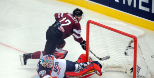 2014 PČ Latvija - ASV 6:5