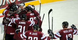 2014 PČ Latvija - ASV 6:5