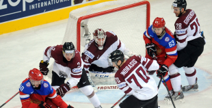 2014 PČ Latvija - Krievija 1:4