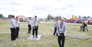 2014 Liepājas hokejisti "Rally Kurzeme" laikā