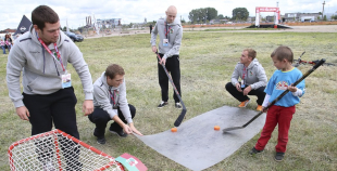 2014 Liepājas hokejisti "Rally Kurzeme" laikā