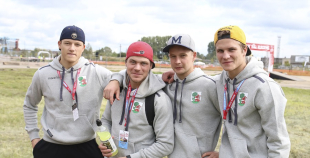 2014 Liepājas hokejisti "Rally Kurzeme" laikā