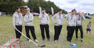 2014 Liepājas hokejisti "Rally Kurzeme" laikā