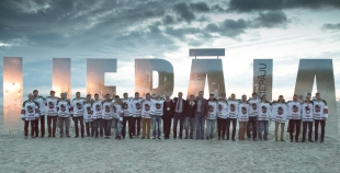 2014 Liepājas hokejisti "Rally Kurzeme" laikā