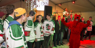 2014 Liepājas hokejisti "Rally Kurzeme" laikā