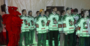 2014 Liepājas hokejisti "Rally Kurzeme" laikā