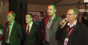 2014 Liepājas hokejisti "Rally Kurzeme" laikā