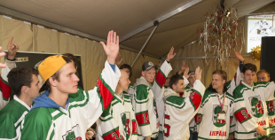 2014 Liepājas hokejisti "Rally Kurzeme" laikā