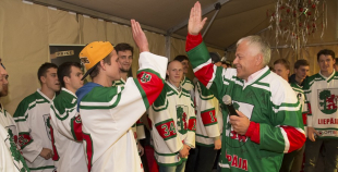 2014 Liepājas hokejisti "Rally Kurzeme" laikā