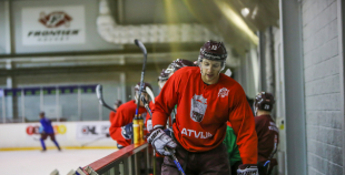 Latvijas izlases treniņš pirms došanās uz Franciju 