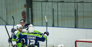 FOTO: "Mogo" pēcspēles metienos (5:4) uzveic liepājniekus 