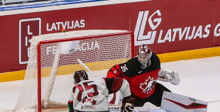 Pēdējā pārbaudes spēlē Latvijas piedzīvo neveiksmi pret zvaigžņoto Kanādu 