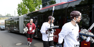 Latvijas hokeja izlases treniņš 07.05.2017.