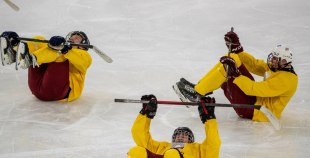 FOTO: Latvijas U-18 hokeja izlases treniņš