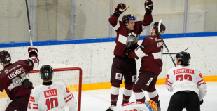 Latvijas nacionālā izlase vēlreiz uzvar Austriju