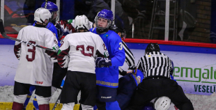 FOTO: Latvija U-18 - Kazahstāna U-18 1:0