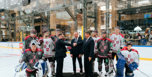 “Akropoles” ledus arēnā prezentētas Latvijas hokeja izlases jaunās formas