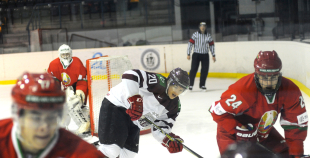 FOTO: Latvijas U-20 izlase turnīrā Ventspilī cieš neveiksmi (1:4) arī pret baltkrieviem 