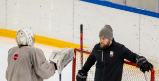 FOTO: Latvijas U-18 hokeja izlases treniņš