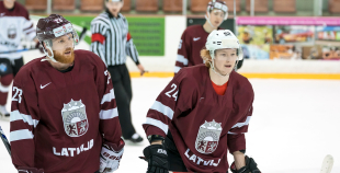 Latvijas hokeja izlases treniņš 24.03.2017.