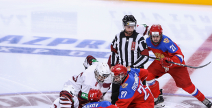 FOTO: Latvija U-18 - Krievija U-18 1:5