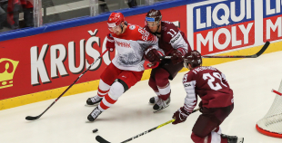 FOTO: Latvija - Dānija (1:0)