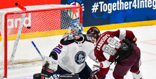 Latvijas hokeja izlase Bratislavas Ziemassvētku turnīru sāk ar uzvaru