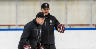 FOTO: Latvijas U-18 hokeja izlases treniņš