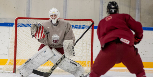 FOTO: Latvijas U-18 hokeja izlases treniņš