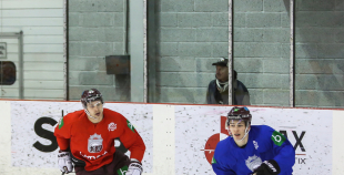 Piektdienas treniņā izlases rindas papildina vairāki līderi